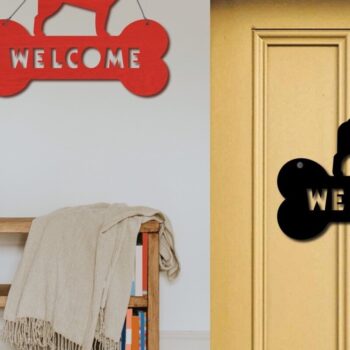 Intra απο ξύλο plywood  Χρώμα wenge 3mm-4mm πάχος - Σήμα καλωσορίσματος Γερμανικού Ποιμενικού, ιδιοκτήτης σκύλου Δίασταση 30x20 cm INTRAFABR-76974671 - Image 3