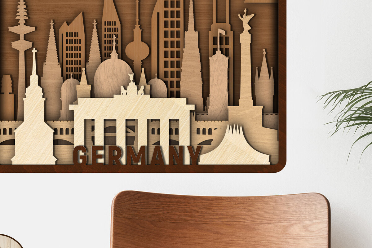 Intra απο ξύλο plywood  Χρώμα wenge 3mm-4mm πάχος - Γερμανία διακοσμητικό πρότυπο πάνελ τοίχου Δίασταση 10x7 cm INTRAFABR-76974686