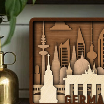 Intra απο ξύλο plywood  Χρώμα wenge 3mm-4mm πάχος - Γερμανία διακοσμητικό πρότυπο πάνελ τοίχου Δίασταση 10x7 cm INTRAFABR-76974686 - Image 3