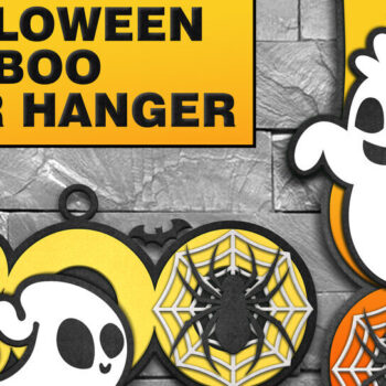 Intra απο ξύλο plywood  Χρώμα wenge 3mm-4mm πάχος - λέιζερ κοπής πινακίδας αποκριών φάντασμα Δίασταση 20x20 cm INTRAFABR-81016581 - Image 1