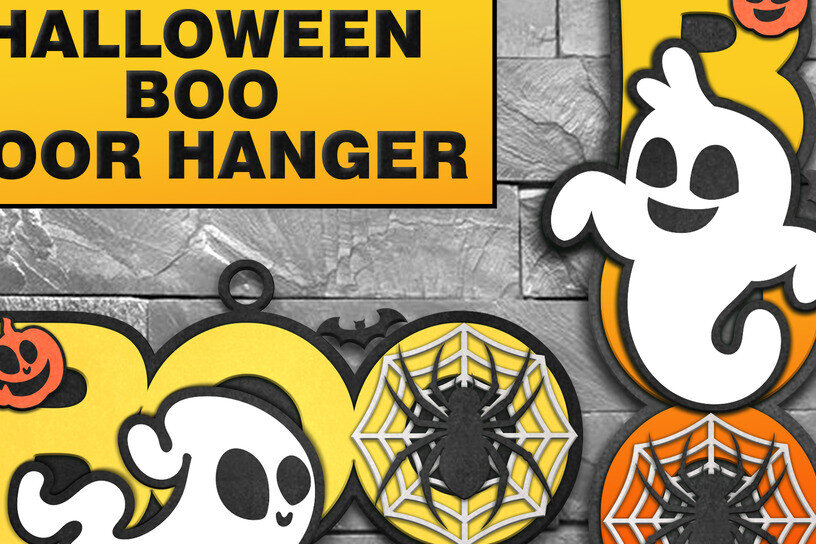 Intra απο ξύλο plywood  Χρώμα wenge 3mm-4mm πάχος - λέιζερ κοπής πινακίδας αποκριών φάντασμα Δίασταση 20x20 cm INTRAFABR-81016581