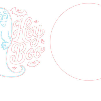 Intra απο ξύλο plywood Χρώμα wenge 3mm-4mm πάχος - Ghost Halloween Sign Δίασταση 15x15 cm INTRAFABR-26279567 - Image 4