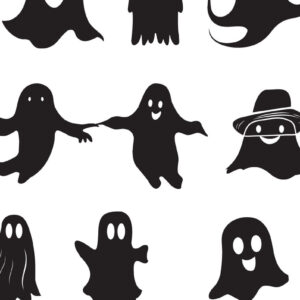 Intra απο ξύλο plywood  Χρώμα wenge 3mm-4mm πάχος - Ghost Ghost Silhouette Δίασταση 30x20 cm INTRAFABR-100000633