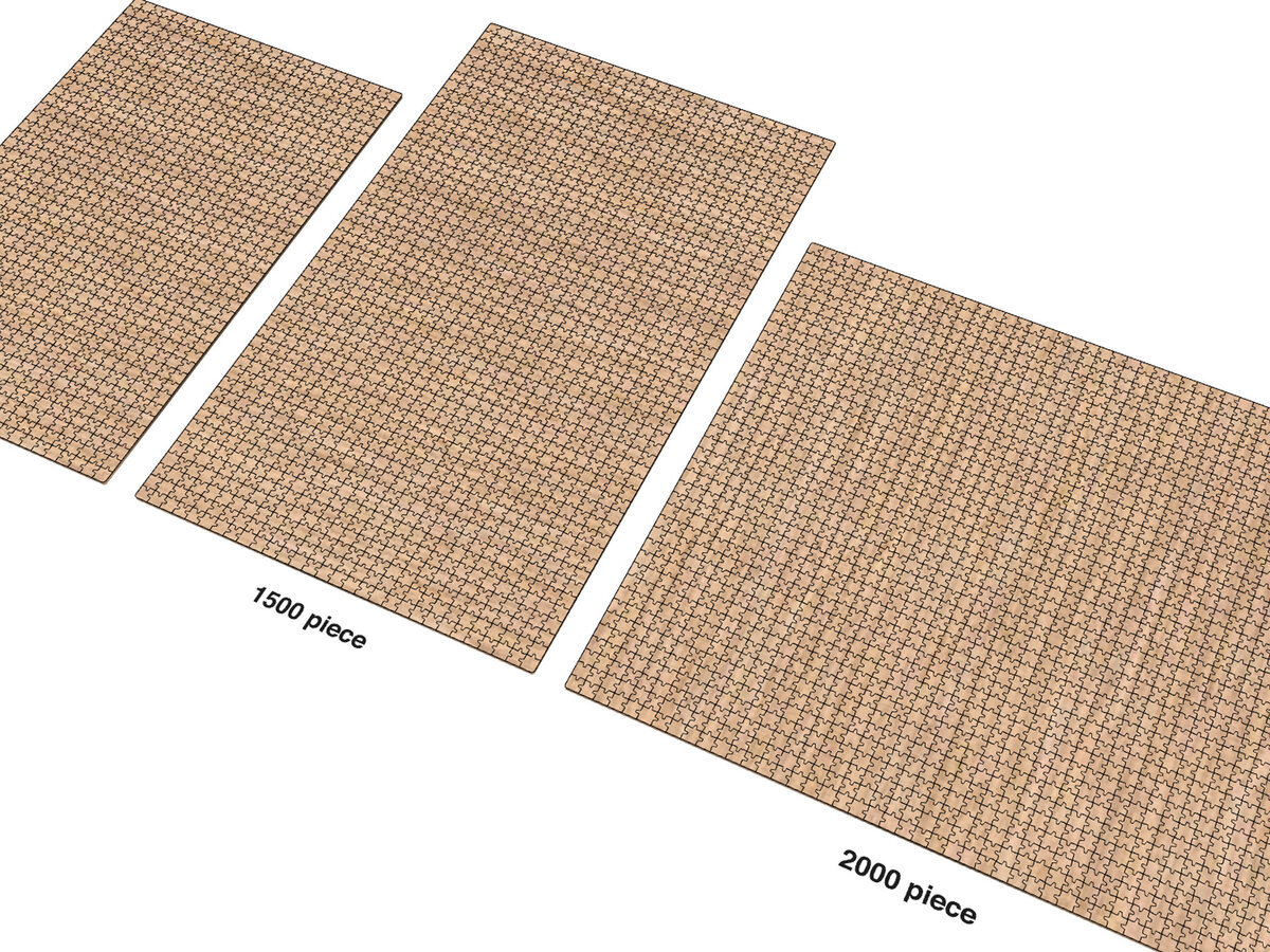 Intra απο ξύλο plywood  Χρώμα wenge 3mm-4mm πάχος - Πρότυπο κοπής με λέιζερ γίγαντας παζλ - παζλ Δίασταση 20x20 cm INTRAFABR-121593334