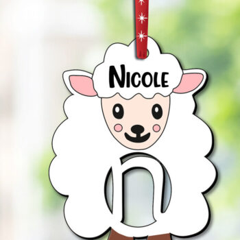 Intra απο ξύλο plywood  Χρώμα wenge 3mm-4mm πάχος - Καλάθι δώρου Όνομα ετικέτας Γράμμα N Πασχαλινό Δίασταση 6x6 cm INTRAFABR-123334773 - Image 1