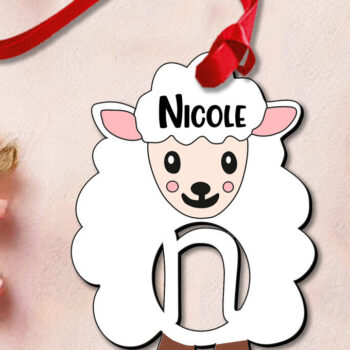 Intra απο ξύλο plywood  Χρώμα wenge 3mm-4mm πάχος - Καλάθι δώρου Όνομα ετικέτας Γράμμα N Πασχαλινό Δίασταση 6x6 cm INTRAFABR-123334773 - Image 2