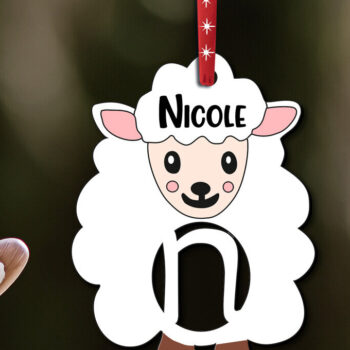 Intra απο ξύλο plywood  Χρώμα wenge 3mm-4mm πάχος - Καλάθι δώρου Όνομα ετικέτας Γράμμα N Πασχαλινό Δίασταση 6x6 cm INTRAFABR-123334773 - Image 3