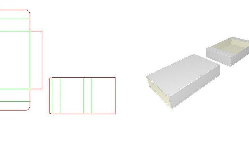 Intra απο ξύλο plywood  Χρώμα wenge 3mm-4mm πάχος - Κουτί δώρου 2 Pdf, JPG, και DXF Δίασταση 12x9 cm INTRAFABR-120572827