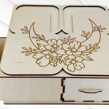 Intra απο ξύλο plywood  Χρώμα wenge 3mm-4mm πάχος - Κουτί δώρου 4 σε 1 Δίασταση 206x206 cm INTRAFABR-120353674 - Image 6