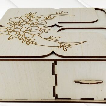 Intra απο ξύλο plywood  Χρώμα wenge 3mm-4mm πάχος - Κουτί δώρου 4 σε 1 Δίασταση 206x206 cm INTRAFABR-120353674 - Image 9