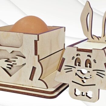 Intra απο ξύλο plywood  Χρώμα wenge 3mm-4mm πάχος - Κουτιά δώρου κουνελάκι, θήκη για πασχαλινά αυγά Δίασταση 114x86 cm INTRAFABR-120572758 - Image 1