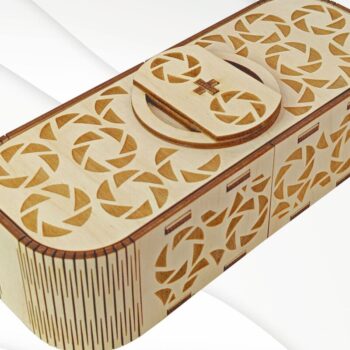 Intra απο ξύλο plywood  Χρώμα wenge 3mm-4mm πάχος - Θήκη δώρου για γυαλιά, Δίασταση 161x64 cm INTRAFABR-119669124 - Image 3