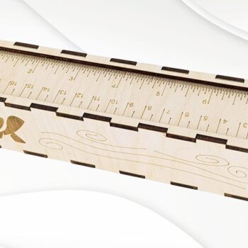 Intra απο ξύλο plywood  Χρώμα wenge 3mm-4mm πάχος - Θήκη δώρου για μολύβια κομμένη σχεδίαση Δίασταση 215x45 cm INTRAFABR-119669102 - Image 2