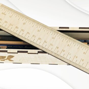 Intra απο ξύλο plywood  Χρώμα wenge 3mm-4mm πάχος - Θήκη δώρου για μολύβια κομμένη σχεδίαση Δίασταση 215x45 cm INTRAFABR-119669102 - Image 5