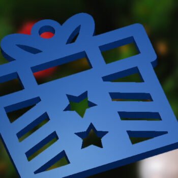 Intra απο ξύλο plywood  Χρώμα wenge 3mm-4mm πάχος - Διακόσμηση Χριστουγεννιάτικου Δέντρου Κουτί δώρου Δίασταση 5x4 cm INTRAFABR-104404988 - Image 2