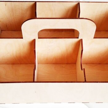 Intra απο ξύλο plywood  Χρώμα wenge 3mm-4mm πάχος - Κουτί δώρου Donuts Dxf Design Δίασταση 291x198 cm INTRAFABR-107521948 - Image 4