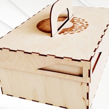 Intra απο ξύλο plywood  Χρώμα wenge 3mm-4mm πάχος - Κουτί δώρου Donuts Dxf Design Δίασταση 291x198 cm INTRAFABR-107521948 - Image 5