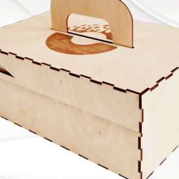 Intra απο ξύλο plywood  Χρώμα wenge 3mm-4mm πάχος - Κουτί δώρου Donuts Dxf Design Δίασταση 291x198 cm INTRAFABR-107521948 - Image 6