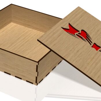 Intra απο ξύλο plywood  Χρώμα wenge 3mm-4mm πάχος - Κουτί δώρου, κουτί λουλουδιών, κοπής με λέιζερ Δίασταση 15x15 cm INTRAFABR-103064398 - Image 3