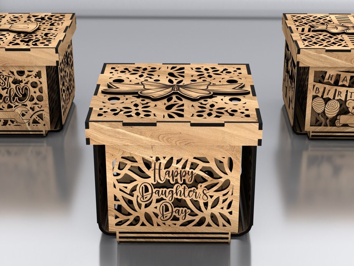 Intra απο ξύλο plywood  Χρώμα wenge 3mm-4mm πάχος - Κουτί δώρου για τη γιορτή του πατέρα Δίασταση 1x5 cm INTRAFABR-115872490