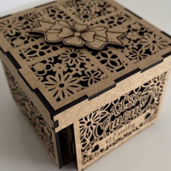 Intra απο ξύλο plywood  Χρώμα wenge 3mm-4mm πάχος - Κουτί δώρου για τη μητέρα Δίασταση 1x5 cm INTRAFABR-121722333 - Image 10