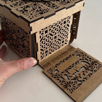 Intra απο ξύλο plywood  Χρώμα wenge 3mm-4mm πάχος - Κουτί δώρου για τη μητέρα Δίασταση 1x5 cm INTRAFABR-121722333 - Image 13