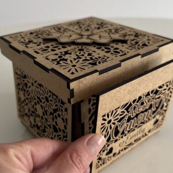 Intra απο ξύλο plywood  Χρώμα wenge 3mm-4mm πάχος - Κουτί δώρου για τη μητέρα Δίασταση 1x5 cm INTRAFABR-121722333 - Image 14