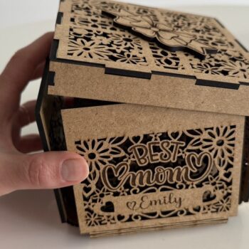 Intra απο ξύλο plywood  Χρώμα wenge 3mm-4mm πάχος - Κουτί δώρου για τη μητέρα Δίασταση 1x5 cm INTRAFABR-121722333 - Image 15