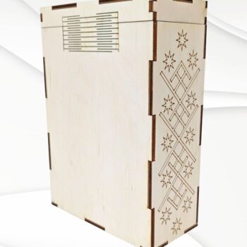 Intra απο ξύλο plywood  Χρώμα wenge 3mm-4mm πάχος - Κουτί δώρου για κάρτες Ταρώ Δίασταση 166x116 cm INTRAFABR-121722344 - Image 3