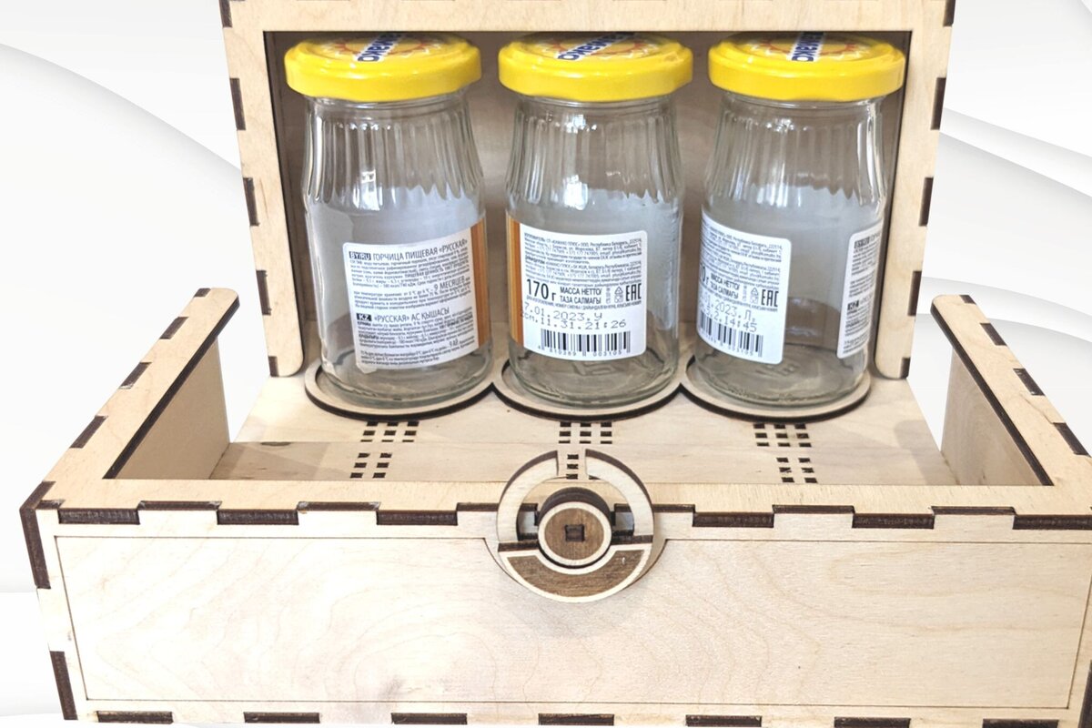 Intra απο ξύλο plywood  Χρώμα wenge 3mm-4mm πάχος - Κουτί δώρου Βαζάκια μαρμελάδας, με λέιζερ Δίασταση 129x210 cm INTRAFABR-36371383