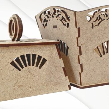 Intra απο ξύλο plywood  Χρώμα wenge 3mm-4mm πάχος - Κουτί δώρου, Κουτί κοσμημάτων, με λέιζερ Δίασταση 150x102 cm INTRAFABR-98089018 - Image 2