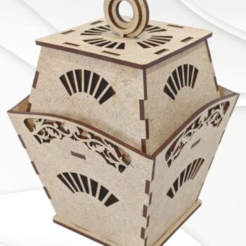 Intra απο ξύλο plywood  Χρώμα wenge 3mm-4mm πάχος - Κουτί δώρου, Κουτί κοσμημάτων, με λέιζερ Δίασταση 150x102 cm INTRAFABR-98089018 - Image 4