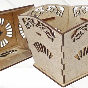 Intra απο ξύλο plywood  Χρώμα wenge 3mm-4mm πάχος - Κουτί δώρου, Κουτί κοσμημάτων, με λέιζερ Δίασταση 150x102 cm INTRAFABR-98089018 - Image 5