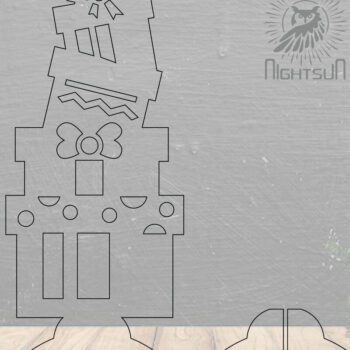 Intra απο ξύλο plywood  Χρώμα wenge 3mm-4mm πάχος - Κουτί δώρου Διακόσμηση σπιτιού 1 Δίασταση 20x20 cm INTRAFABR-8743206 - Image 2