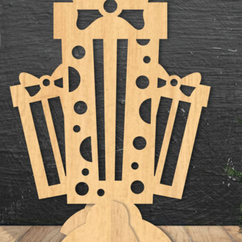 Intra απο ξύλο plywood  Χρώμα wenge 3mm-4mm πάχος - Κουτί δώρου Διακόσμηση σπιτιού 2 Δίασταση 20x20 cm INTRAFABR-8873072 - Image 1