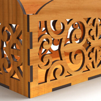 Intra απο ξύλο plywood Χρώμα wenge 3mm-4mm πάχος - Κουτί δώρου Δέσμη Ξύλινου Κουτιού 01 Δίασταση 15x15 cm INTRAFABR-63774722 - Image 4