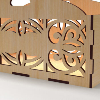 Intra απο ξύλο plywood Χρώμα wenge 3mm-4mm πάχος - Κουτί δώρου Δέσμη Ξύλινου Κουτιού 01 Δίασταση 15x15 cm INTRAFABR-63774722 - Image 8