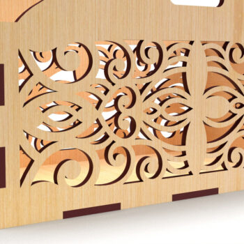 Intra απο ξύλο plywood Χρώμα wenge 3mm-4mm πάχος - Κουτί δώρου Δέσμη Ξύλινου Κουτιού 01 Δίασταση 15x15 cm INTRAFABR-63774722 - Image 9