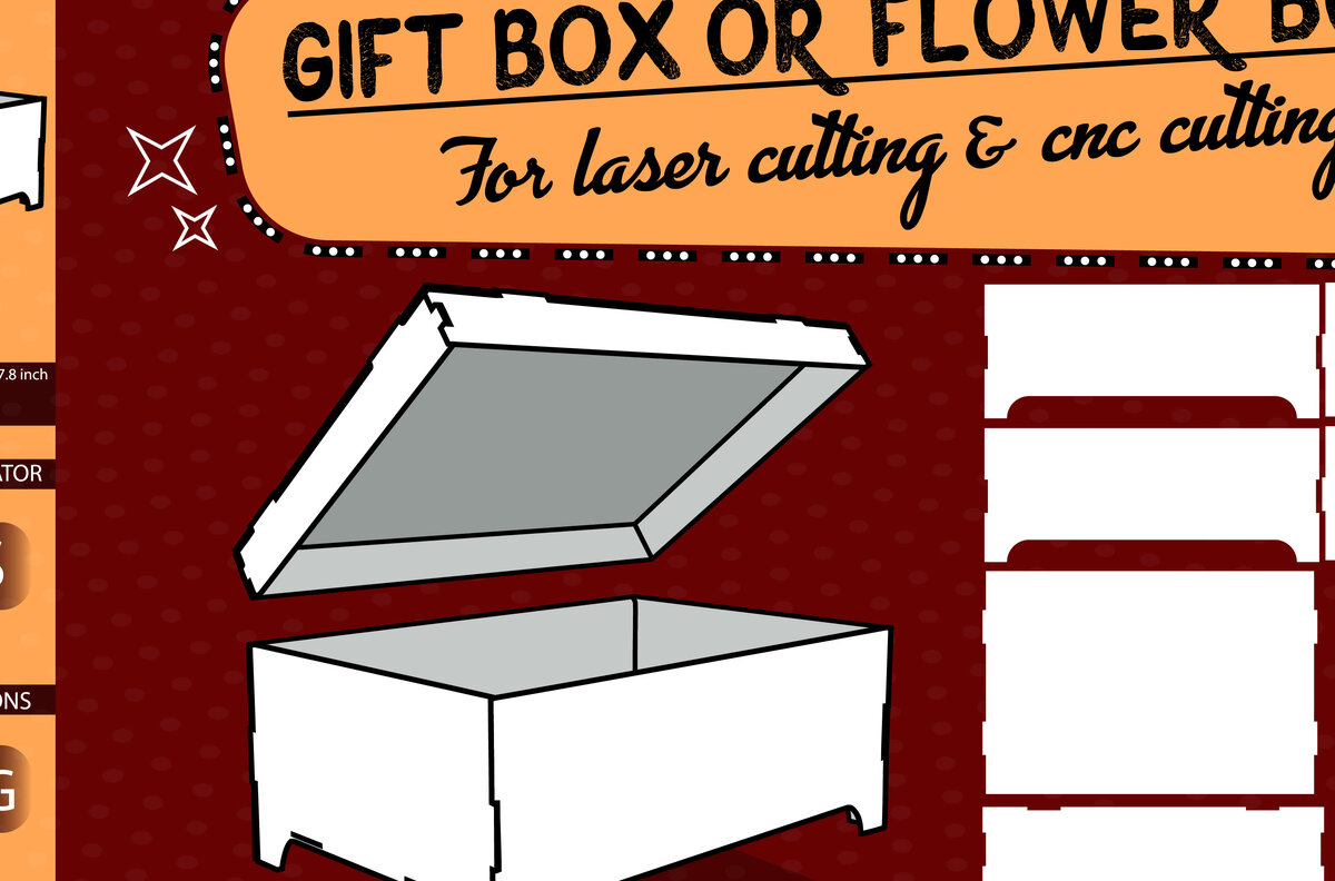 Intra απο ξύλο plywood  Χρώμα wenge 3mm-4mm πάχος - Κουτί δώρου ή κουτί λουλουδιών για Δίασταση 30x20 cm INTRAFABR-115497115