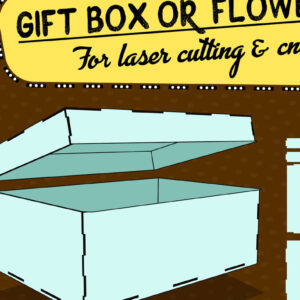 Intra απο ξύλο plywood  Χρώμα wenge 3mm-4mm πάχος - Κουτί δώρου ή κουτί λουλουδιών για Δίασταση 30x20 cm INTRAFABR-115497134