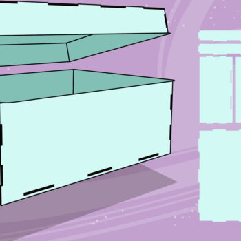 Intra απο ξύλο plywood  Χρώμα wenge 3mm-4mm πάχος - Κουτί δώρου ή κουτί λουλουδιών για Δίασταση 30x20 cm INTRAFABR-115497134 - Image 2