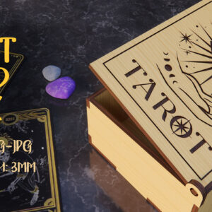 Intra απο ξύλο plywood  Χρώμα wenge 3mm-4mm πάχος - Κουτί δώρου . Κάρτα Ταρώ Δίασταση 15x15 cm INTRAFABR-114960463