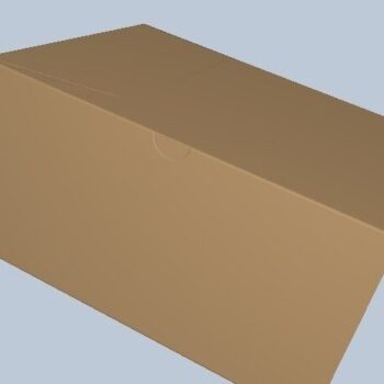 Intra απο ξύλο plywood  Χρώμα wenge 3mm-4mm πάχος - Πρότυπο κουτί δώρου Pdf, Jpg, PNG, /DXF Δίασταση 13x10 cm INTRAFABR-122616555 - Image 2