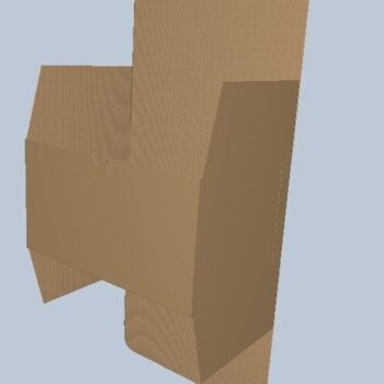 Intra απο ξύλο plywood  Χρώμα wenge 3mm-4mm πάχος - Πρότυπο κουτί δώρου Pdf, Jpg, PNG, /DXF Δίασταση 13x10 cm INTRAFABR-122616555 - Image 3