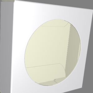 Intra απο ξύλο plywood  Χρώμα wenge 3mm-4mm πάχος - Πρότυπο κουτί δώρου , κουτί DXF, κουτί A4 Δίασταση 4x4 cm INTRAFABR-72244697