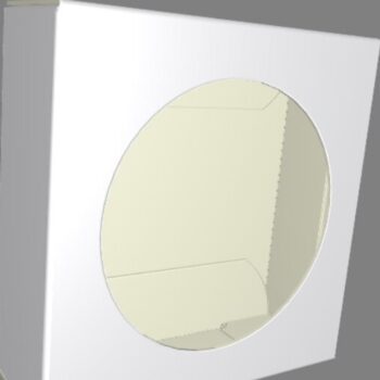 Intra απο ξύλο plywood  Χρώμα wenge 3mm-4mm πάχος - Πρότυπο κουτί δώρου , κουτί DXF, κουτί A4 Δίασταση 4x4 cm INTRAFABR-72244697 - Image 1