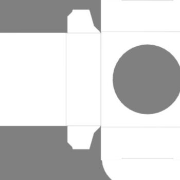 Intra απο ξύλο plywood  Χρώμα wenge 3mm-4mm πάχος - Πρότυπο κουτί δώρου , κουτί DXF, κουτί A4 Δίασταση 4x4 cm INTRAFABR-72244697 - Image 2