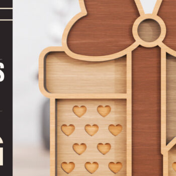 Intra απο ξύλο plywood  Χρώμα wenge 3mm-4mm πάχος - Κουτί δώρου Valentines Special Craft File Δίασταση 20x25 cm INTRAFABR-86665505 - Image 1