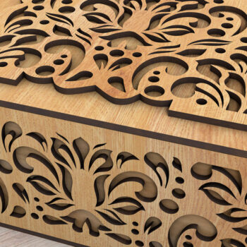 Intra απο ξύλο plywood  Χρώμα wenge 3mm-4mm πάχος - Δέσμη κουτιών δώρου Δίασταση 5x6 cm INTRAFABR-86666157 - Image 2