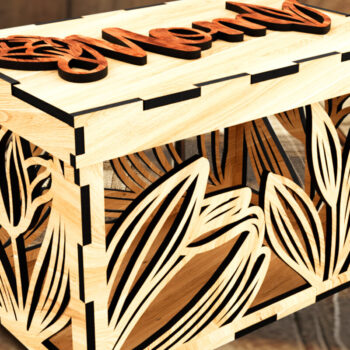 Intra απο ξύλο plywood  Χρώμα wenge 3mm-4mm πάχος - Κουτιά δώρων για τη γιορτή της μητέρας Δίασταση 2x2 cm INTRAFABR-86666191 - Image 4